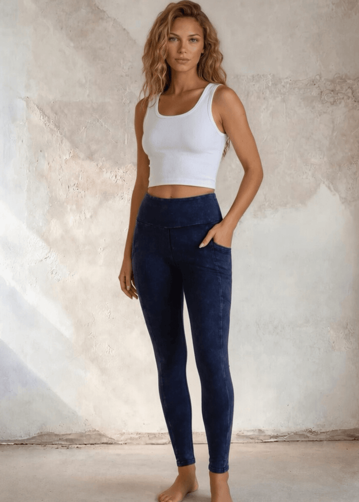 Plano Perfect Fit Pocket Leggings (Dark Denim)