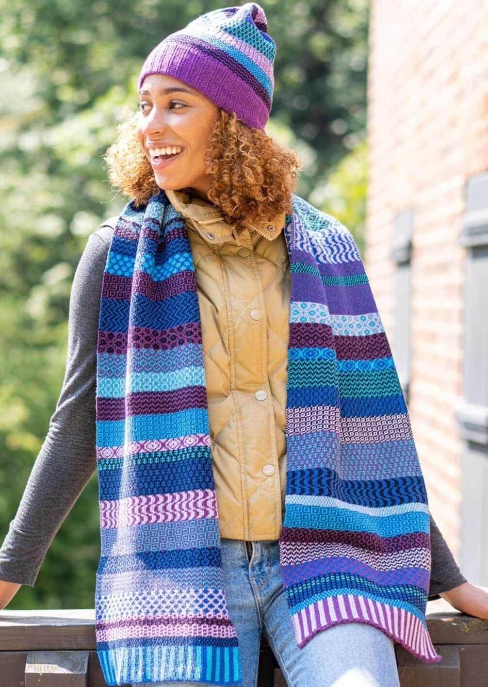 Solmate RASPBERRY Knitted Beanie Hat with Colors turquoise, purple, black, lilac, royal blue | Made in USA | Classy Cozy Cool Women&
