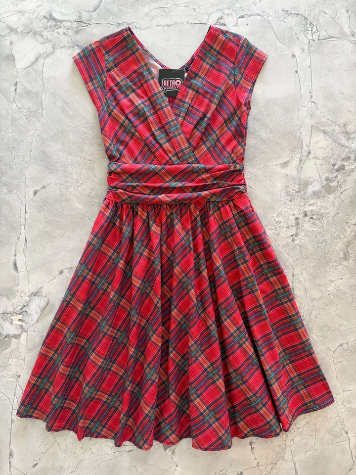 Red Plaid Greta Dress