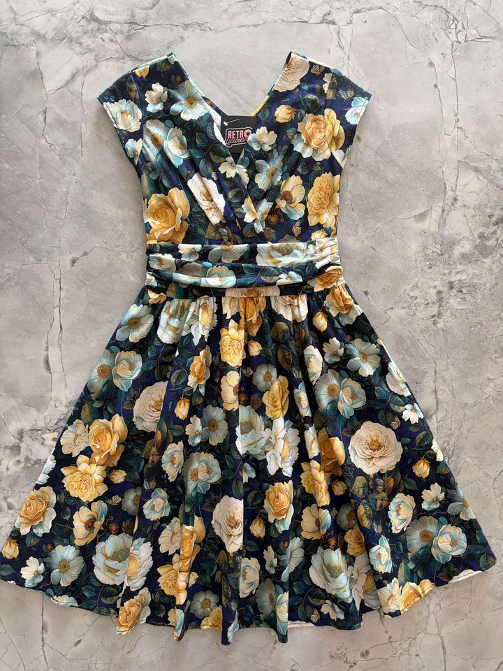 Midnight Floral Greta Dress