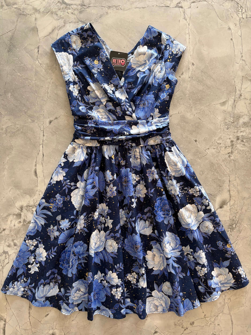 Metallic Floral Greta Dress