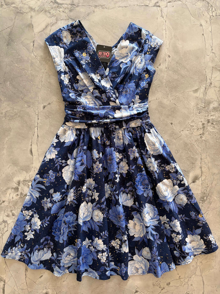 Metallic Floral Greta Dress