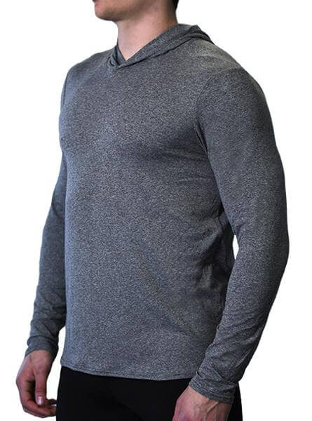 WSI Sportswear SoftTECH™ Lightweight Sun Hoodie in Black or Gray Made in USA, UPF50 sun protection to keep you safe from harmful rays, Performance Mesh 
