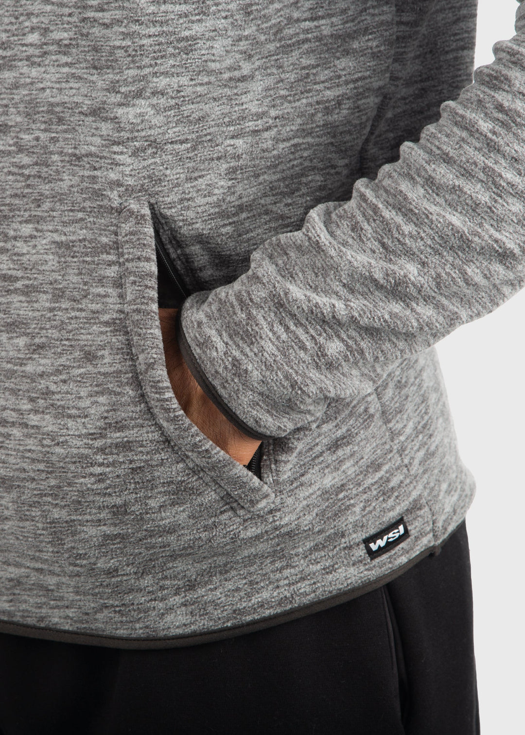 Polar Fleece Pocketed Hoodie, styled view, men&