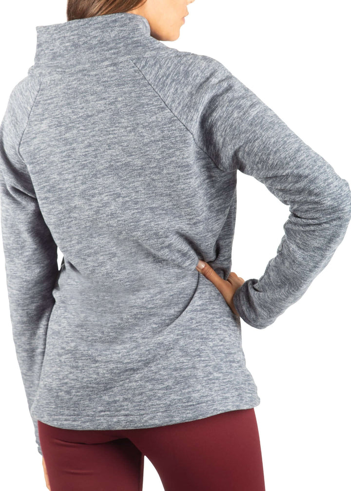 Polar Fleece Asymmetrical Pullover, detail view, women&
