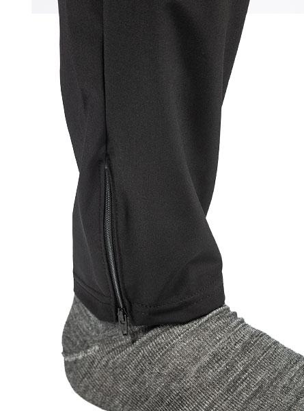WSI Sportswear Men's Woven Training Pant in Black Made in USA, Designed for training, Zippered and secured pockets, Ankle zips 