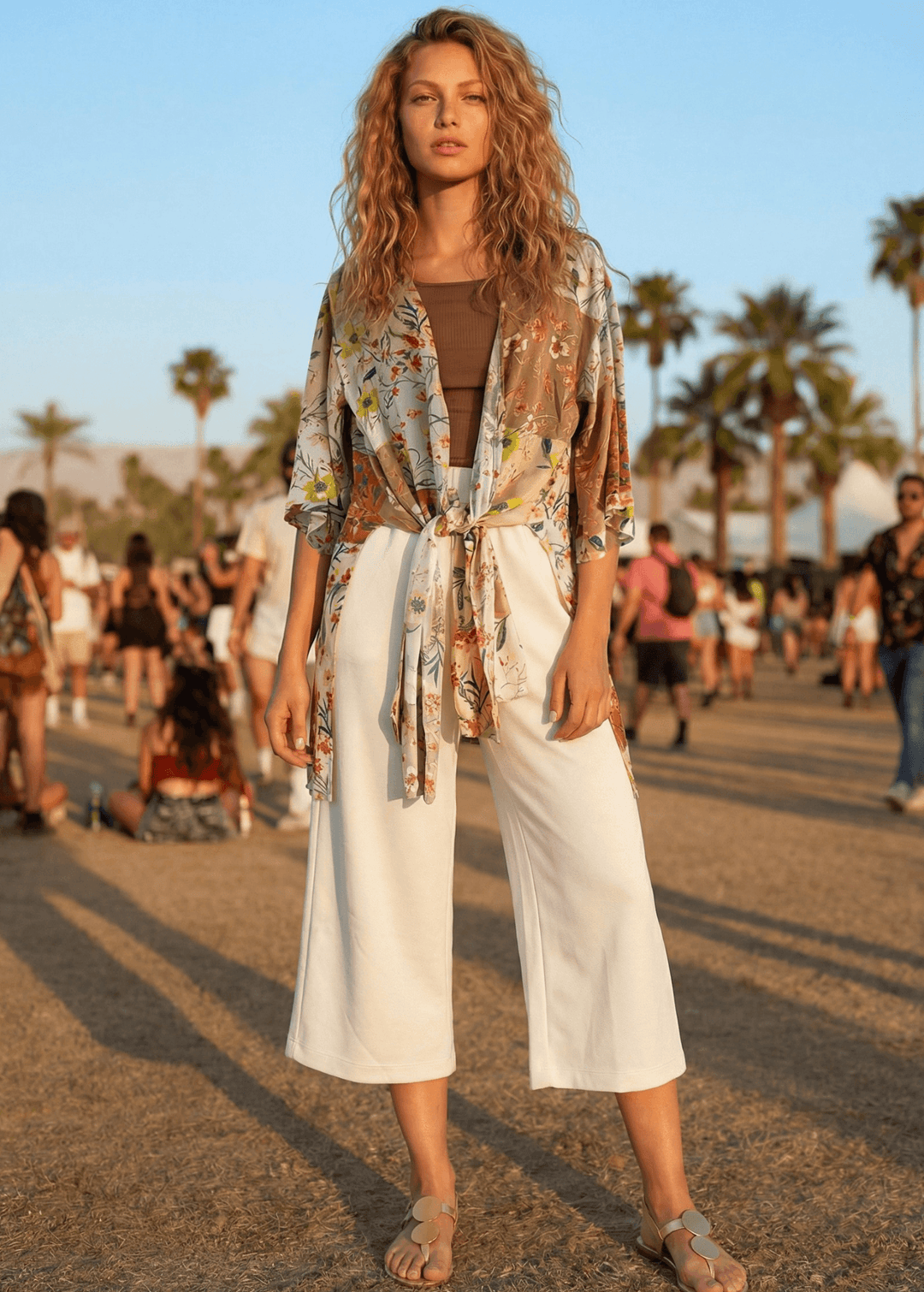 Shop the Cary Wide Leg Cropped Pant — soft modal-blend knit, elastic waist, side pockets, and a flattering relaxed fit. Made in USA.