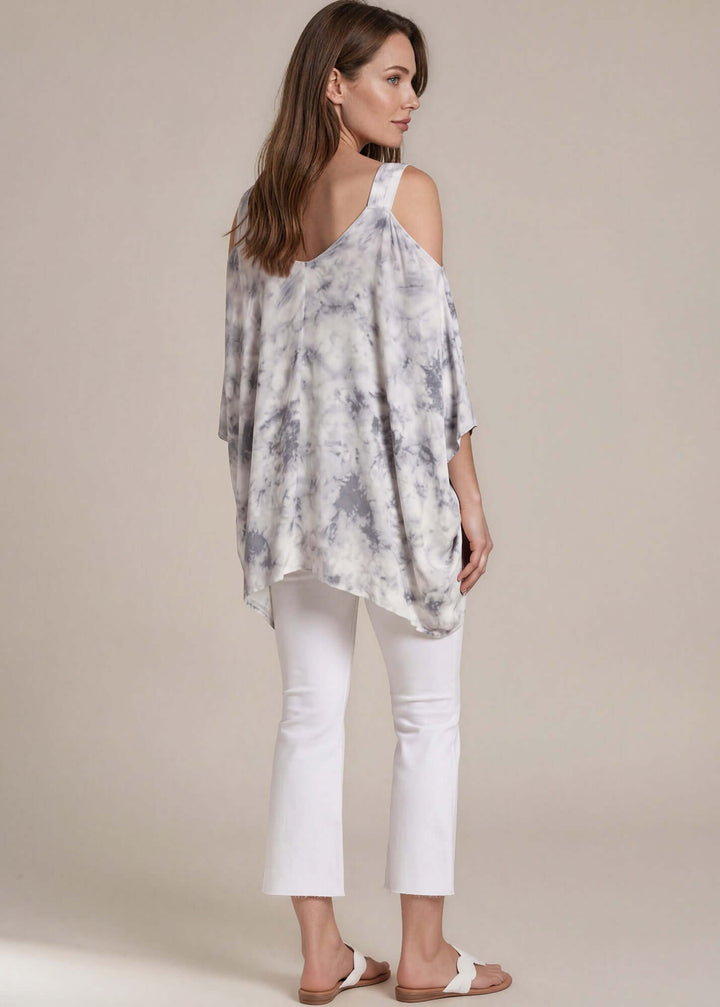 Teresa Tie Dye Cold Should Poncho Tunic, additional view, women&