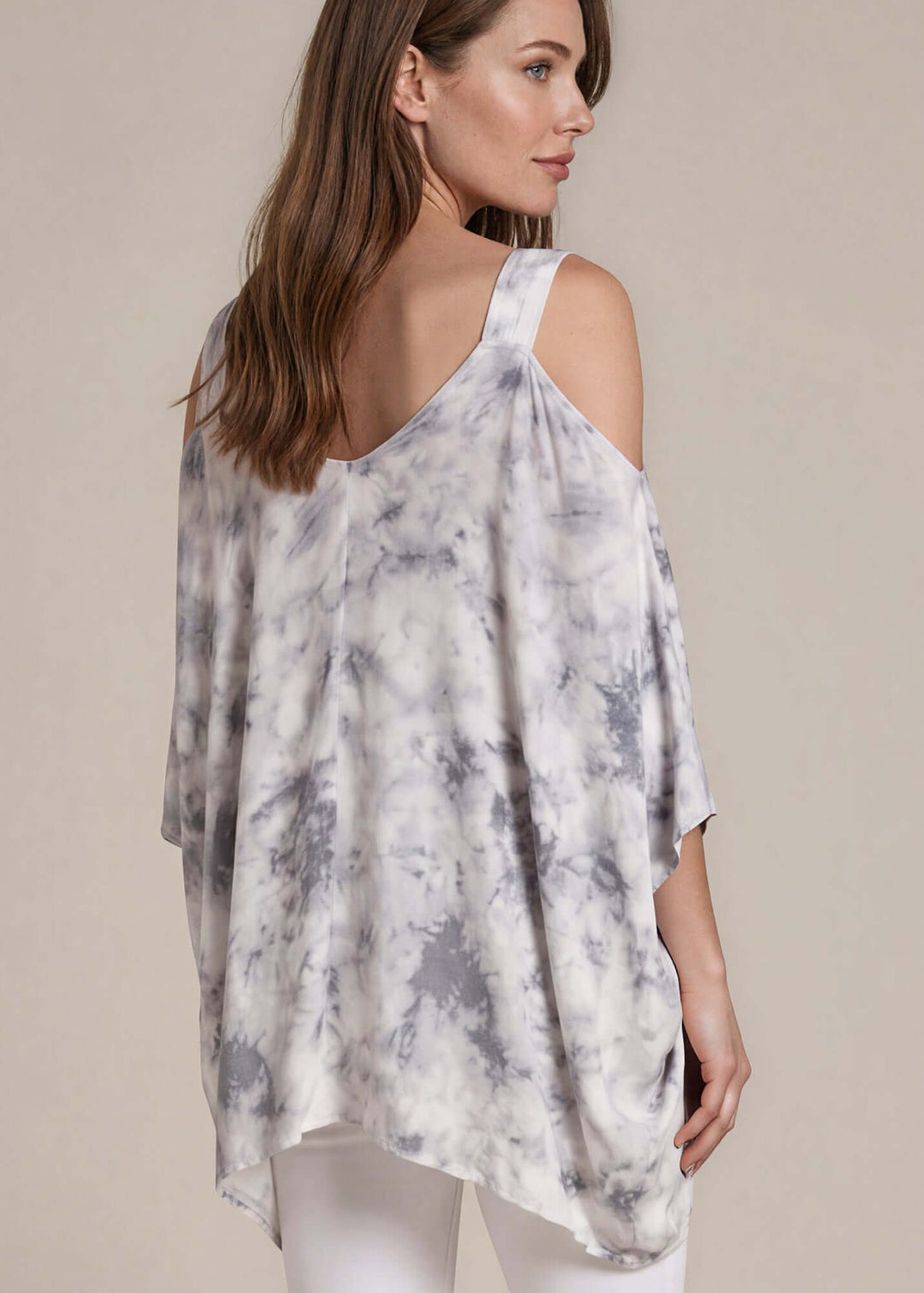 Teresa Tie Dye Cold Should Poncho Tunic, detail view, women&