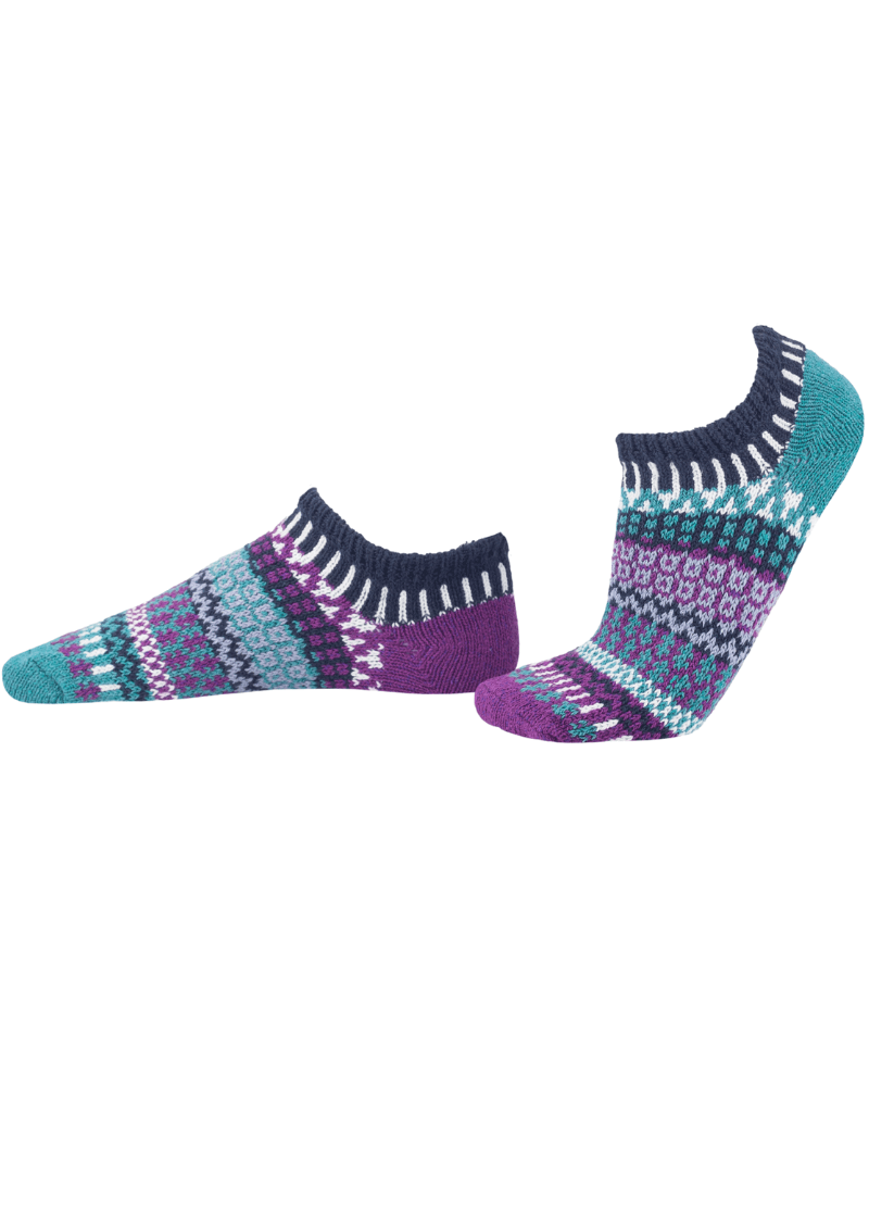 Solmate MOONSTONE Knitted Ankle Socks | Made in USA | These socks are delightfully mismatched & so very comfortable.  American Made Women's Boutique.