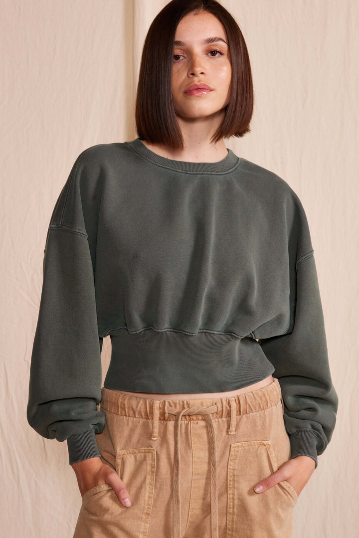 Sonoma Sweatshirt by People of Leisure — 100% organic cotton, relaxed fit in 6 colors. Ethically made in LA. Sizes XS–XL