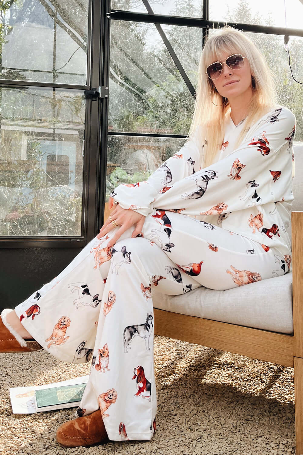 Made in USA Women's Loungewear Set, Curling up with my furry friends is one of the most comforting things, so naturally a darling beyond-comfortable outfit featuring these favorite little characters is perfect! 