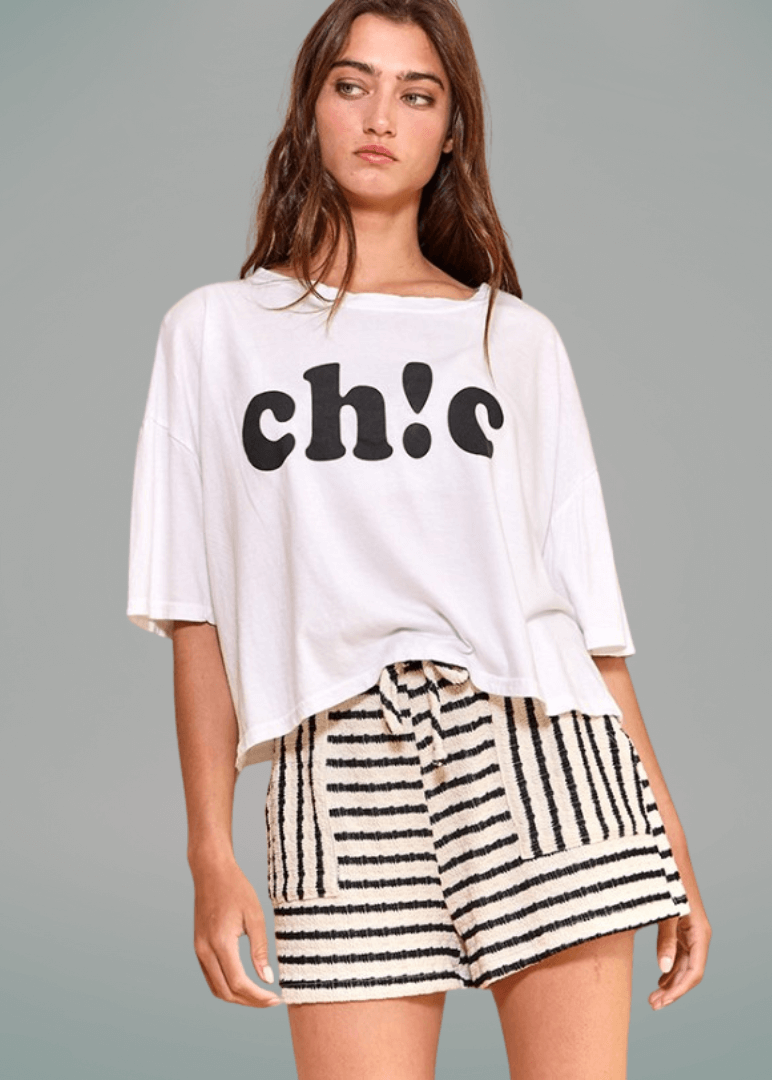 Cotton Blend Textured Striped Shorts, additional view, women&