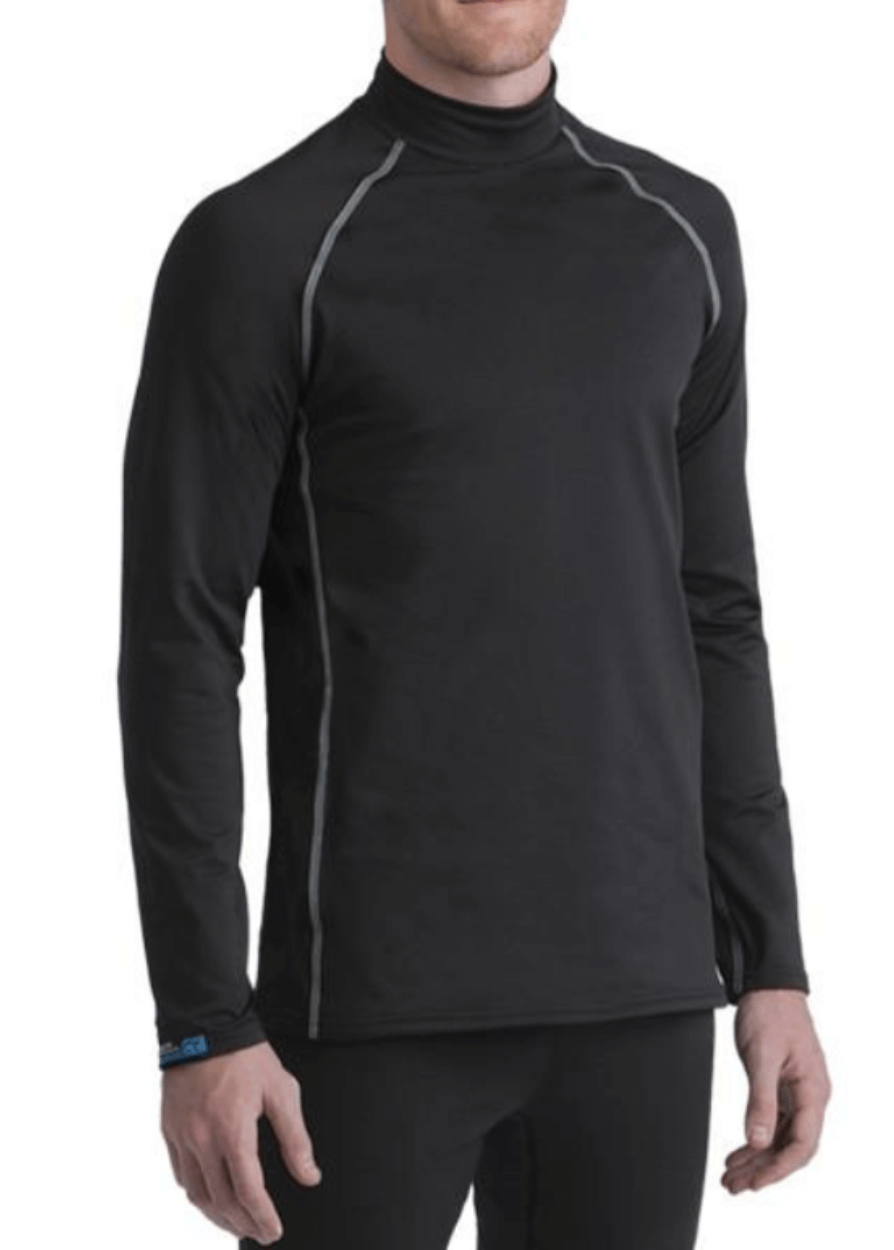 Made in USA WSI Sportswear Men's Arctic ProWikMax™ Thermal Shirt, Product Features: Will keep you warm even in temperatures from -10 to 50 degrees Body-mapped with thicker, warmer ProWikMax™ in the base of shirt and thinner ProWikMax™ in the gusset for ventilation and mobility. Mock turtleneck helps to enhance warmth Flat interior seams for comfort Designed with less bulk and added contrast stitching 4-way stretch for flexibility, durability, and comfort 