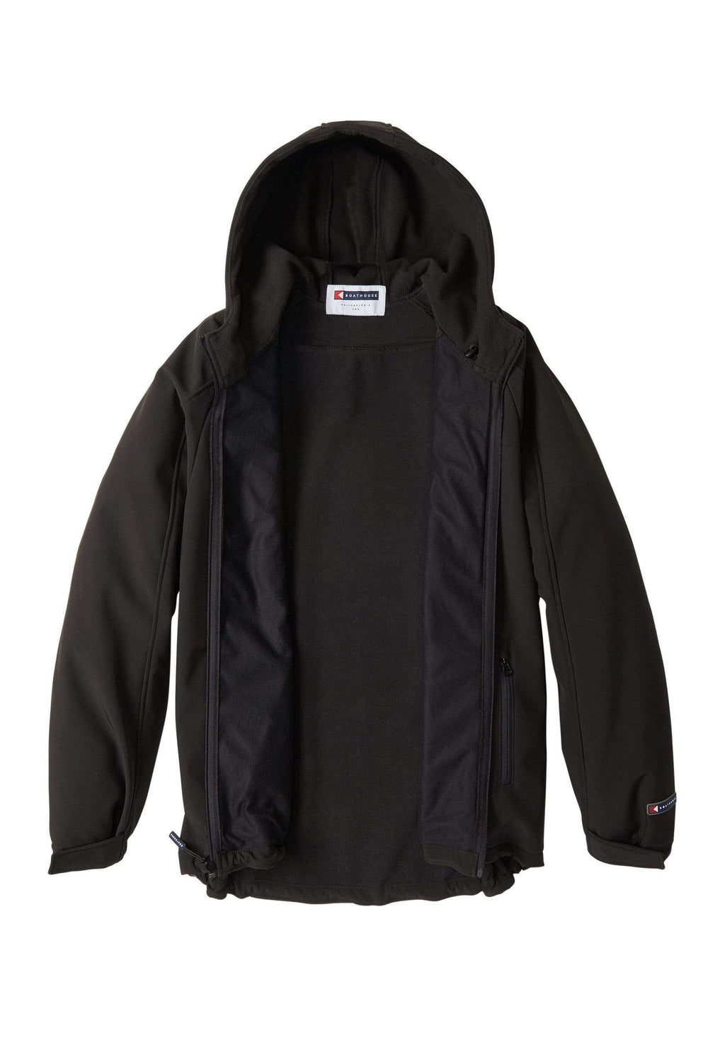 Made in USA BOATHOUSE Men's Elevate Soft Shell Jacket, The perfect all-weather jacket. Water-resistant, breathable, and lightweight, available in Graphite, Navy and Black