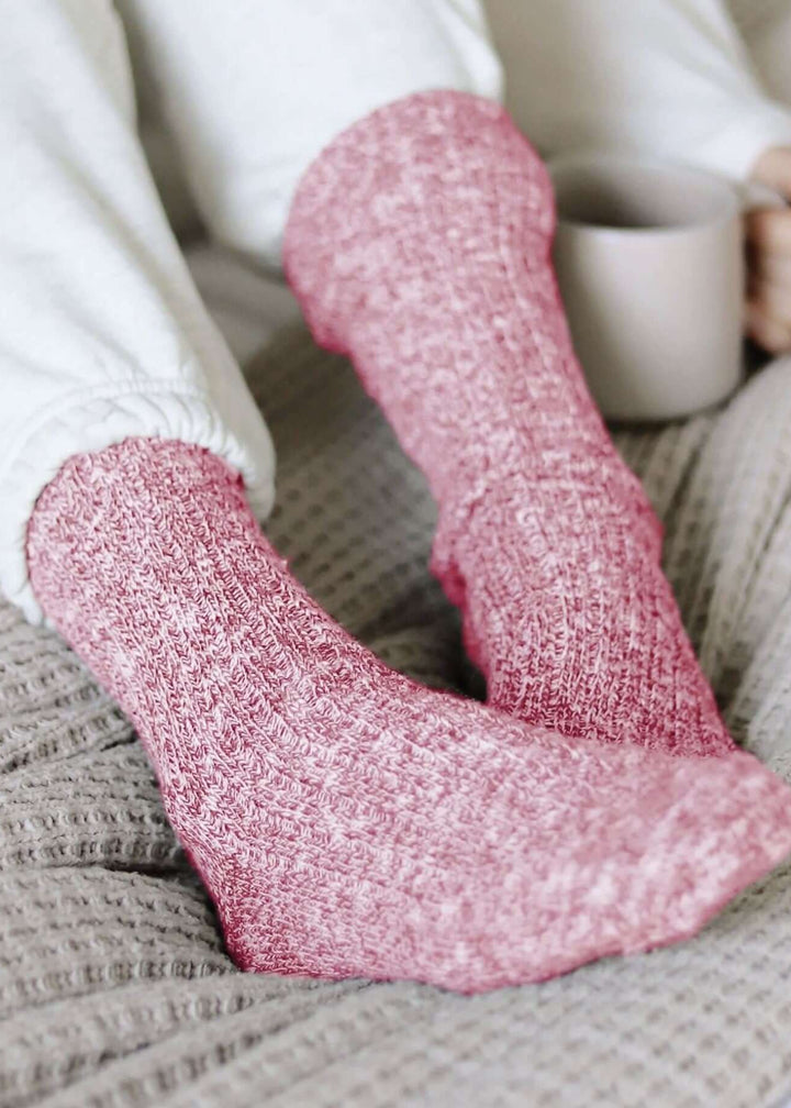 Solmate Socks Cabin Knitted Crew Socks Proudly Made USA | Cabin Socks bring incredible comfort with an outdoorsy look | American Made Clothing