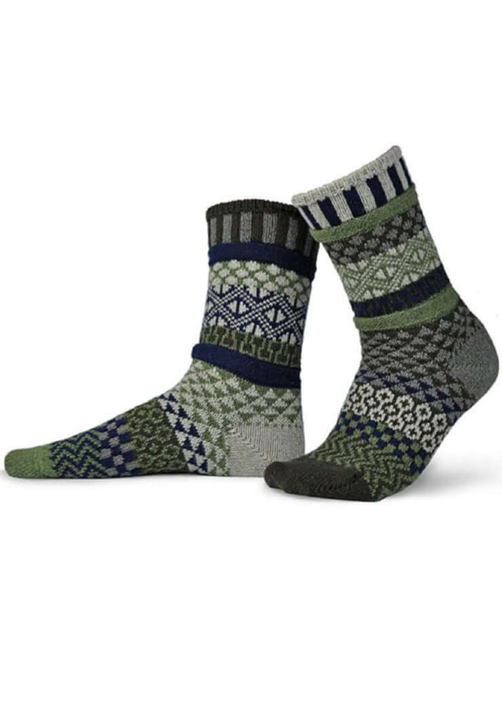Solmate BAMBOO Wool Blend Knitted Crew Socks Proudly Made USA | These socks are delightfully mismatched &amp; so very comfortable.  Classy Cozy Cool 